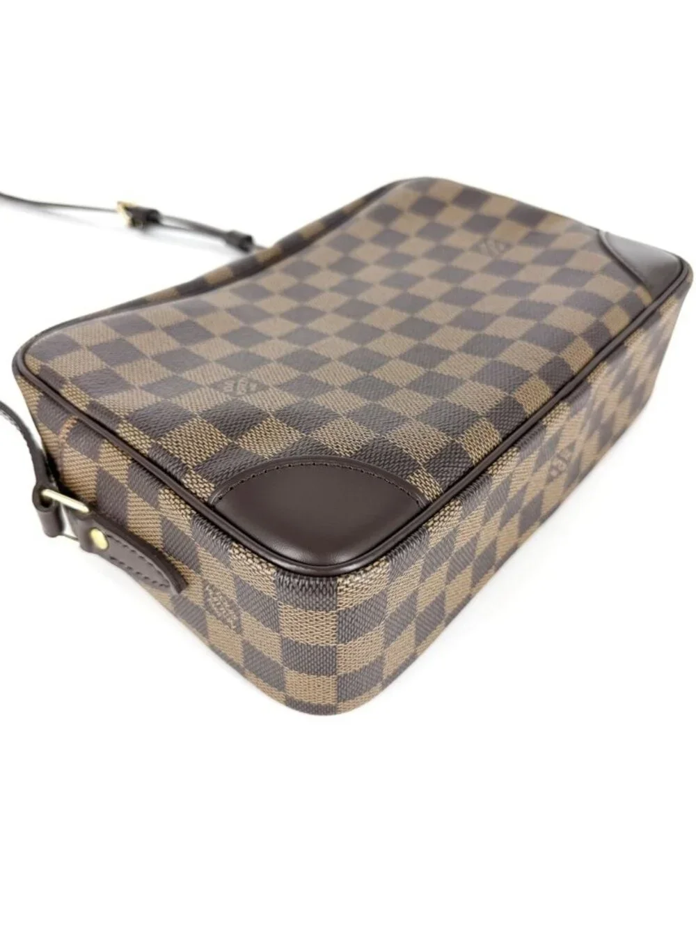 Louis Vuitton Shoulder Bag Trocadero 27 Damier Canvas Brown Gold Vintage